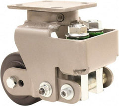Hamilton - 4" Diam x 2" Wide, Impact-Resistant Cast Nylon Swivel Caster - 1,300 Lb Capacity, Top Plate Mount, 4" x 5" Plate, Sealed Precision Ball Bearing Bearing - Americas Industrial Supply