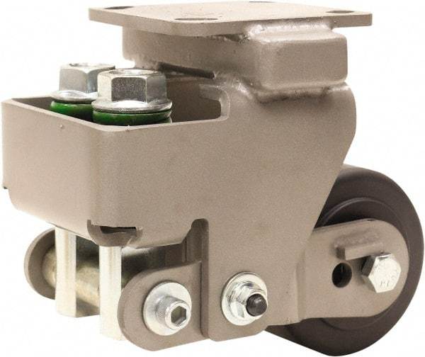 Hamilton - 4" Diam x 2" Wide, Impact-Resistant Cast Nylon Rigid Caster - 1,600 Lb Capacity, Top Plate Mount, 4" x 4-1/2" Plate, Sealed Precision Ball Bearing Bearing - Americas Industrial Supply