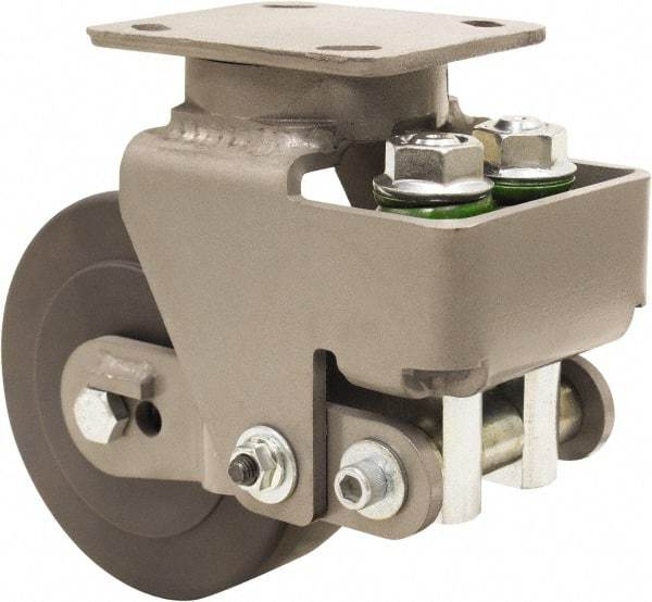 Hamilton - 6" Diam x 2" Wide, Impact-Resistant Cast Nylon Swivel Caster - 1,315 Lb Capacity, Top Plate Mount, 4" x 5" Plate, Sealed Precision Ball Bearing Bearing - Americas Industrial Supply