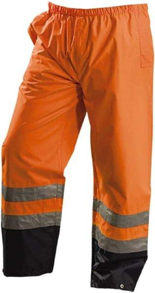OccuNomix - Size 2XL, High Visibility Yellow, Rain Pants - 2 Pockets, Open Ankle - Americas Industrial Supply