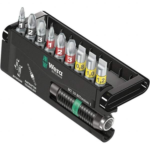 Wera - Power & Impact Screwdriver Bit Sets Point Type: Phillips; Pozidriv; Slotted Tool Type: Phillips; Pozidriv; Slotted - Americas Industrial Supply