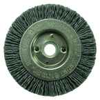 3" Diameter - 1/2 - 3/8" Arbor Hole - Abrasive Nylon Straight Nylox Wheel - Americas Industrial Supply