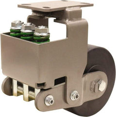 Hamilton - 8" Diam x 3" Wide, Impact-Resistant Cast Nylon Rigid Caster - 3,145 Lb Capacity, Top Plate Mount, 4-1/2" x 6-1/2" Plate, Sealed Precision Ball Bearing Bearing - Americas Industrial Supply