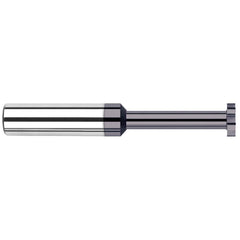 Harvey Tool - 5/64" Cut Diam, 1/32" Cut Width, 1/8" Shank, Straight-Tooth Woodruff Keyseat Cutter - Exact Industrial Supply