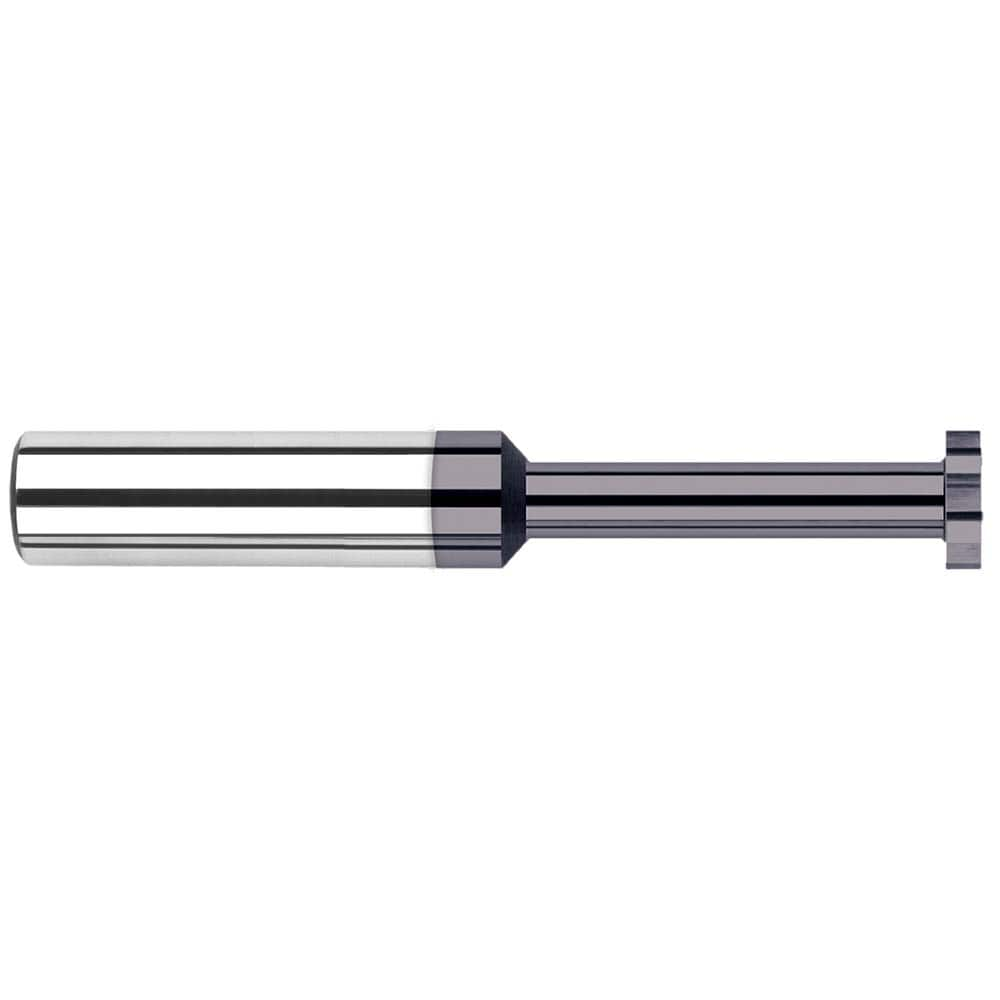 Harvey Tool - 5/8" Cut Diam, 3/16" Cut Width, 5/8" Shank, Straight-Tooth Woodruff Keyseat Cutter - Exact Industrial Supply