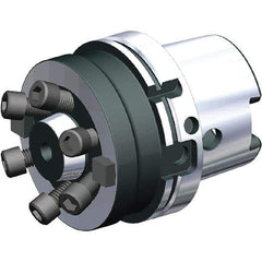 Kennametal - HSK125A Taper Shank 12mm Hole End Mill Holder/Adapter - 4-5/8" Nose Diam, 2.615" Projection, Through-Spindle Coolant - Exact Industrial Supply