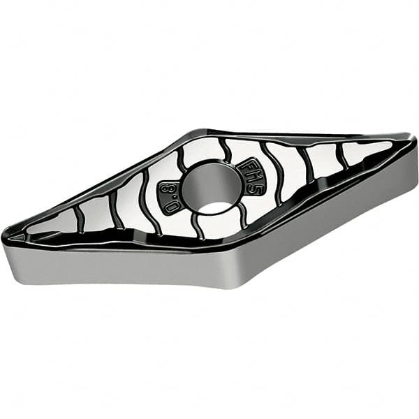 Walter - VNMG FM5 Grade WSM10S Turning Insert - TiAlN+Al2O3+(Al) Finish, 35° Rhombic, 9.53mm Inscr Circle, 4.76mm Thick, 0.4mm Corner Radius - Americas Industrial Supply