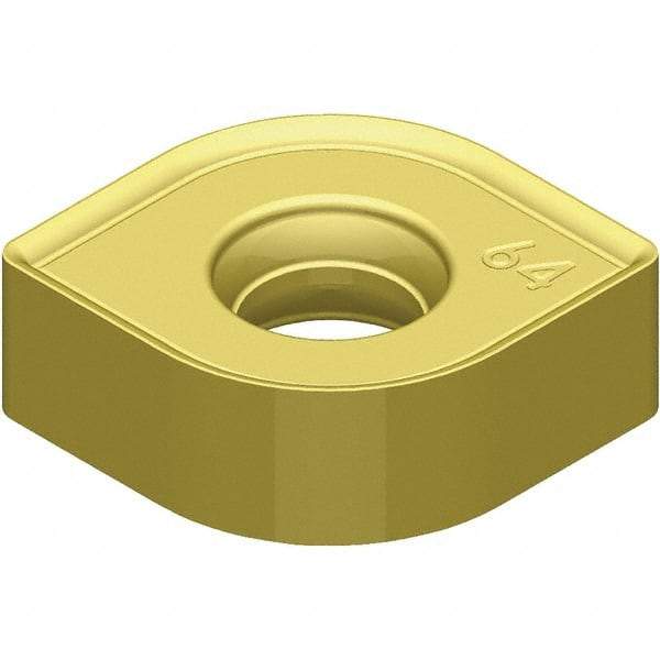 Kennametal - SNHJ120660 Grade KCSM40 Carbide Milling Insert - TiN Finish, 4.52mm Thick, 1/2" Inscribed Circle, 6mm Corner Radius - Americas Industrial Supply