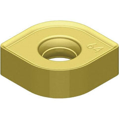 Kennametal - SNHJ446 Grade KCSM40 Carbide Milling Insert - TiN Finish, 4.52mm Thick, 1/2" Inscribed Circle, 2.4mm Corner Radius - Americas Industrial Supply