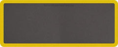 Smart Step - 5' Long x 2' Wide, Dry Environment, Anti-Fatigue Matting - Gray with Yellow Borders, Urethane with Urethane Sponge Base, Beveled on All 4 Sides - Americas Industrial Supply