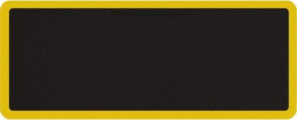 Smart Step - 5' Long x 2' Wide, Dry Environment, Anti-Fatigue Matting - Black with Yellow Borders, Urethane with Urethane Sponge Base, Beveled on All 4 Sides - Americas Industrial Supply