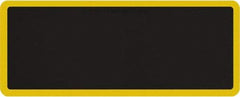 Smart Step - 5' Long x 2' Wide, Dry Environment, Anti-Fatigue Matting - Black with Yellow Borders, Urethane with Urethane Sponge Base, Beveled on All 4 Sides - Americas Industrial Supply