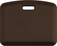 Smart Step - Dry Environment, Anti-Fatigue Matting - Brown, Urethane with Urethane Sponge Base, Beveled on All 4 Sides - Americas Industrial Supply