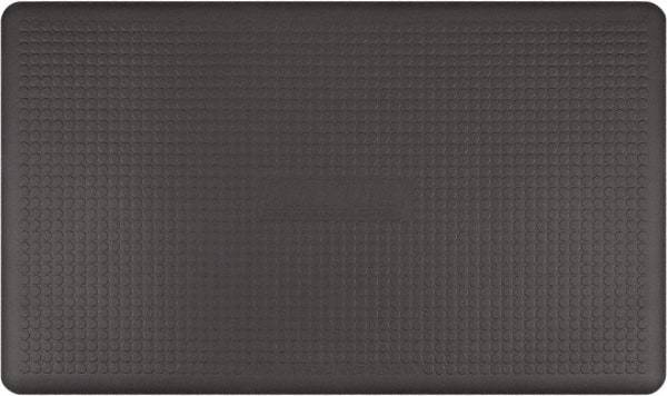 Smart Step - 5' Long x 3' Wide, Dry Environment, Anti-Fatigue Matting - Gray, Urethane with Urethane Sponge Base, Beveled on 3 Sides - Americas Industrial Supply