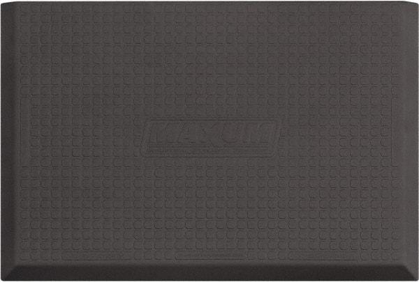 Smart Step - 3' Long x 2' Wide, Dry Environment, Anti-Fatigue Matting - Gray, Urethane with Urethane Sponge Base, Beveled on 3 Sides - Americas Industrial Supply