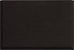 Smart Step - 3' Long x 2' Wide, Dry Environment, Anti-Fatigue Matting - Black, Urethane with Urethane Sponge Base, Beveled on 3 Sides - Americas Industrial Supply