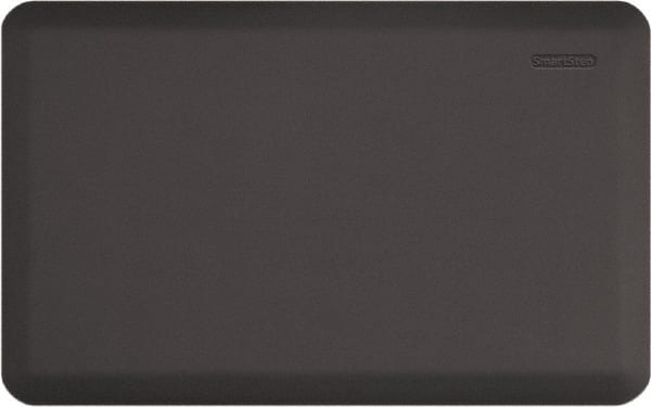 Smart Step - Dry Environment, Anti-Fatigue Matting - Gray, Urethane with Urethane Sponge Base, Beveled on All 4 Sides - Americas Industrial Supply