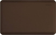 Smart Step - Dry Environment, Anti-Fatigue Matting - Brown, Urethane with Urethane Sponge Base, Beveled on All 4 Sides - Americas Industrial Supply