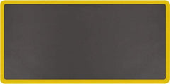 Smart Step - 6' Long x 3' Wide, Dry Environment, Anti-Fatigue Matting - Gray with Yellow Borders, Urethane with Urethane Sponge Base, Beveled on All 4 Sides - Americas Industrial Supply