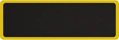 Smart Step - 6' Long x 2' Wide, Dry Environment, Anti-Fatigue Matting - Black with Yellow Borders, Urethane with Urethane Sponge Base, Beveled on All 4 Sides - Americas Industrial Supply