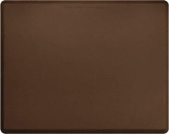 Smart Step - 5' Long x 4' Wide, Dry Environment, Anti-Fatigue Matting - Brown with Yellow Borders, Urethane with Urethane Sponge Base, Beveled on All 4 Sides - Americas Industrial Supply