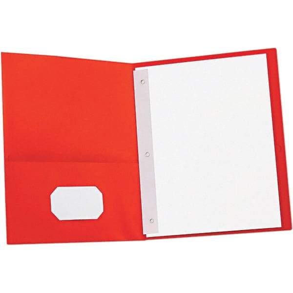 UNIVERSAL - 11" Long x 8-1/2" Wide Pocket with Fasteners - Red - Americas Industrial Supply