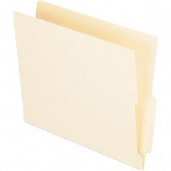 Pendaflex - 12-1/4 x 9-1/2", Letter Size, Manila, File Folders with End Tab - 11 Point Stock - Americas Industrial Supply