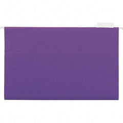 UNIVERSAL - 9-1/2x11-3/4", Legal, Violet, Hanging File Folder - 11 Point Stock, 1/5 Tab Cut Location - Americas Industrial Supply