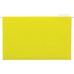 UNIVERSAL - 9-1/2x11-3/4", Legal, Yellow, Hanging File Folder - 11 Point Stock, 1/5 Tab Cut Location - Americas Industrial Supply