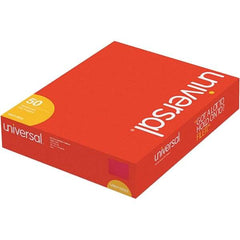 UNIVERSAL - 12-1/4 x 9-1/2", Letter Size, Red, File Folders with Top Tab - 11 Point Stock, Assorted Tab Cut Location - Americas Industrial Supply