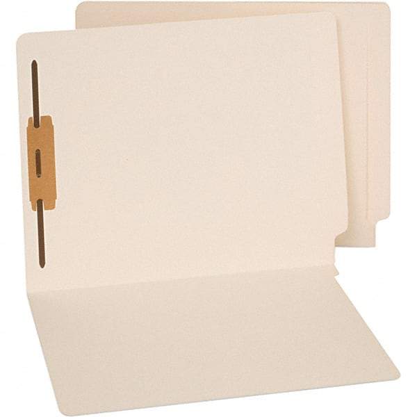 UNIVERSAL - 8-1/2 x 11", Letter Size, Manila, File Folders with End Tab - 11 Point Stock, Straight Tab Cut Location - Americas Industrial Supply