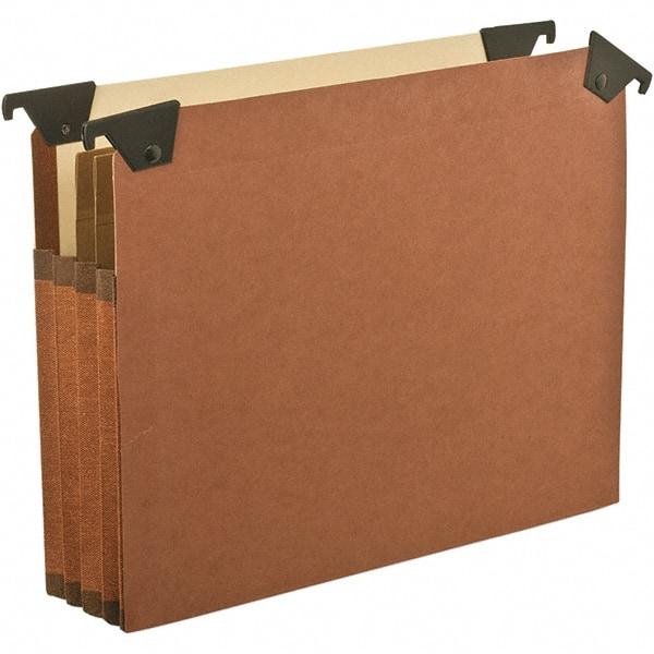 Pendaflex - 12 x 10", Letter Size, Brown, Hanging File Folder - 1/5 Tab Cut Location - Americas Industrial Supply
