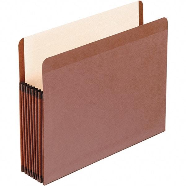 Pendaflex - 11-3/4 x 9-1/2", Letter Size, Brown, Expansion Folders - Straight Tab Cut Location - Americas Industrial Supply