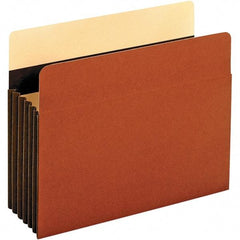 Pendaflex - 11-3/4 x 9-1/2", Letter Size, Redrope, 5-1/4" Expanding Wallet - Straight Tab Cut Location - Americas Industrial Supply