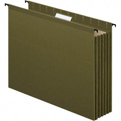 Pendaflex - 12-51/64 x 9-51/64", Letter Size, Standard Green, Hanging Data Binders - 1/5 Tab Cut Location - Americas Industrial Supply