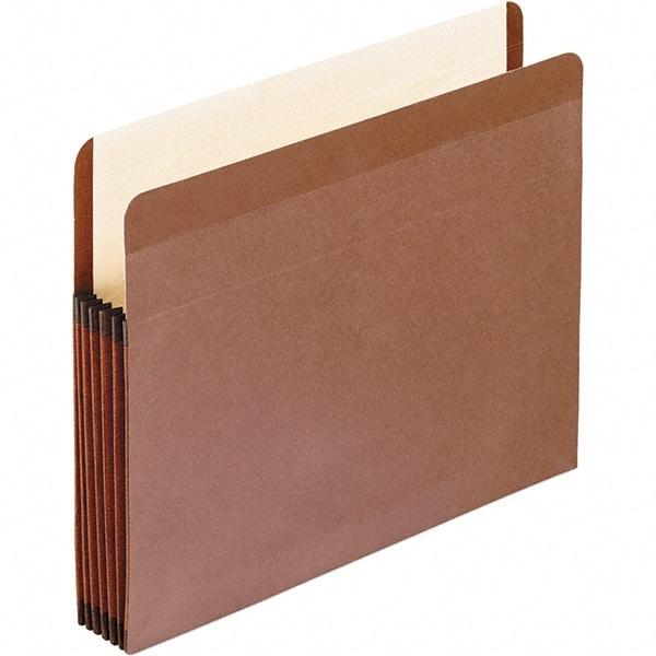 Pendaflex - 14-3/4 x 9-1/2", Legal, Brown, Expandable File Folders with Drop Front & End Tab Pocket - Straight Tab Cut Location - Americas Industrial Supply