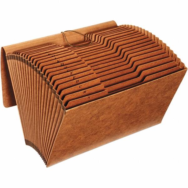 Pendaflex - 15 x 10", Legal, Brown, Expandable File Folders with Elastic Cord Closure - 1/3 Tab Cut Location - Americas Industrial Supply