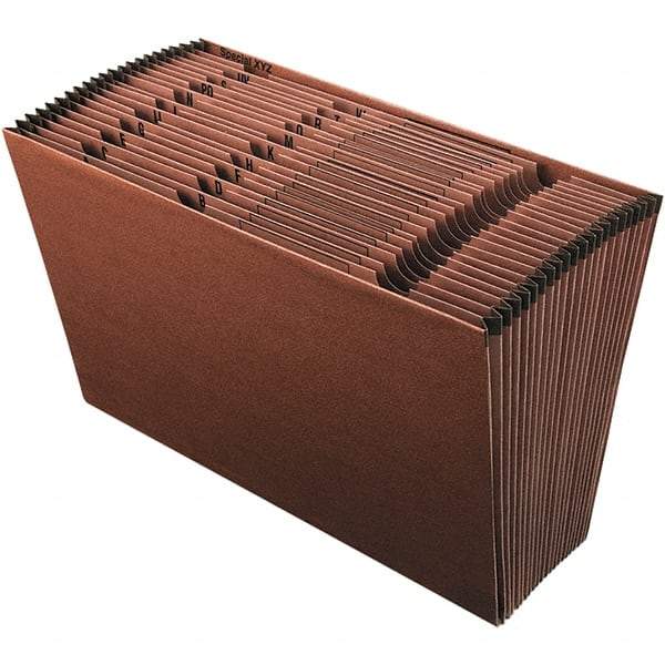 Pendaflex - 15 x 10", Legal, Redrope, A-Z Indexed Expanding Files - Assorted Tab Cut Location - Americas Industrial Supply