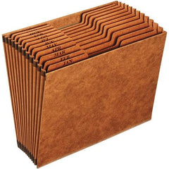 Pendaflex - 12 x 10", Letter Size, Brown, Expansion Folders - 1/3 Tab Cut Location - Americas Industrial Supply