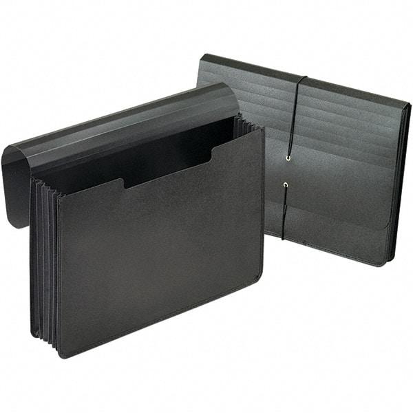 Pendaflex - 16-1/4 x 10-1/4", Legal, Black, 5-1/4" Expanding Wallet - Americas Industrial Supply