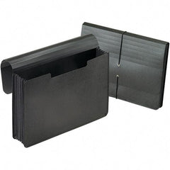 Pendaflex - 16-1/4 x 10-1/4", Legal, Black, 5-1/4" Expanding Wallet - Americas Industrial Supply
