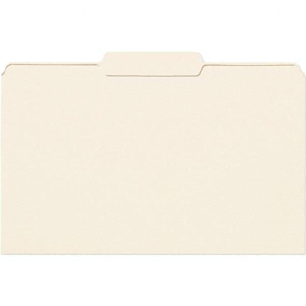 SMEAD - 14-3/4 x 9-1/2", Legal, Manila, File Folders with Top Tab - 11 Point Stock, 1/3 Tab Cut Location - Americas Industrial Supply