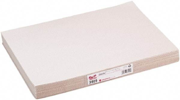 Pacon - 18" Long x 12" Wide Sheets of White Newsprint Paper - 30 Lb Paper Weight, 500 Sheets - Americas Industrial Supply