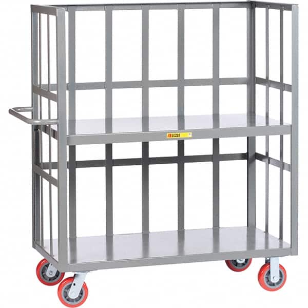 Little Giant - 3,600 Lb Capacity, 2 Shelf, 3-Sided Truck - 48" Long x 24" Wide x 57" High - Americas Industrial Supply