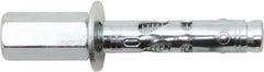 Powers Fasteners - 1/4" Diam, 5/16" Drill, 1-1/2" OAL, 2" Min Embedment Sleeve Concrete Anchor - 1018 Steel, Zinc-Plated Finish, Hex Head, Hex Drive, 1-1/2" Thread Length - Americas Industrial Supply
