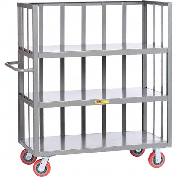 Little Giant - 3,600 Lb Capacity, 3 Shelf, 3-Sided Truck - 48" Long x 30" Wide x 57" High - Americas Industrial Supply