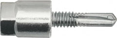 Powers Fasteners - 3/8" Zinc-Plated Steel Vertical (End Drilled) Mount Threaded Rod Anchor - 1/4" Diam x 1-1/2" Long, Hex Head, 5,810 Lb Ultimate Pullout, For Use with Steel - Americas Industrial Supply