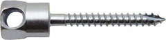 Powers Fasteners - 1/4" Zinc-Plated Steel Horizontal (Cross Drilled) Mount Threaded Rod Anchor - 1/4" Diam x 1" Long, Hex Head, 685 Lb Ultimate Pullout, For Use with Wood - Americas Industrial Supply
