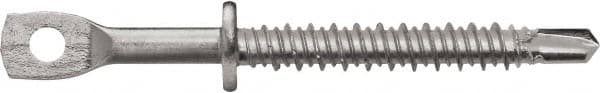 Powers Fasteners - 3/16" Zinc-Plated Steel Eyelet Mount Threaded Rod Anchor - 1/4" Diam x 3-1/4" Long, Eyelet Head, 590 Lb Ultimate Pullout, For Use with Steel - Americas Industrial Supply
