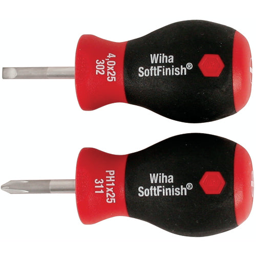 2 PC SOFTFINISH STUBBY SLOTTED/PHLP - Americas Industrial Supply